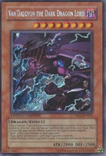 Van'Dalgyon the Dark Dragon Lord - YR01-EN001 Secret Rare Limited Edition