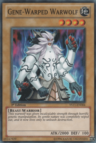 Gene-Warped Warwolf - YS11-EN004 Common 1st Edition