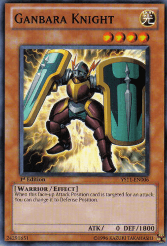 Ganbara Knight - YS11-EN006 Common 1st Edition