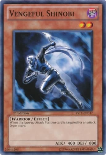 Vengeful Shinobi - YS11-EN017 Common 1st Edition