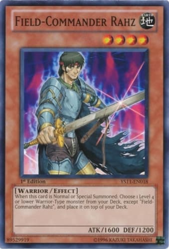 Field-Commander Rahz - YS11-EN018 Common 1st Edition