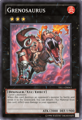 Grenosaurus - YS11-EN043 Super Rare 1st Edition