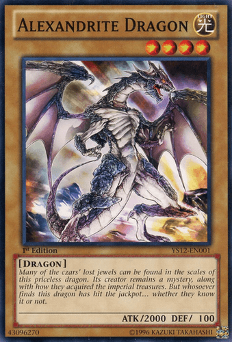 Alexandrite Dragon - YS12-EN001 Common 1st Edition