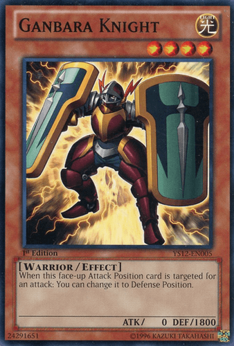 Ganbara Knight - YS12-EN005 Common 1st Edition
