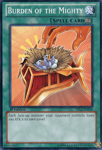 Burden of the Mighty - YS12-EN028 Common 1st Edition