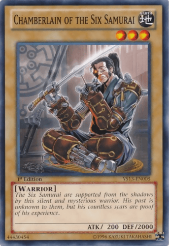 Chamberlain of the Six Samurai - YS13-EN005 Common 1st Edition