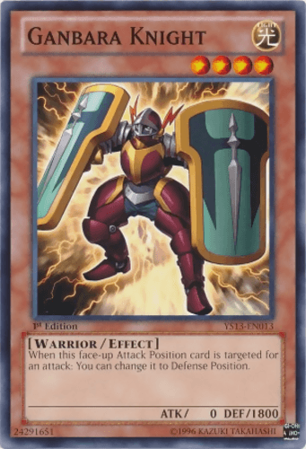 Ganbara Knight - YS13-EN013 Common 1st Edition