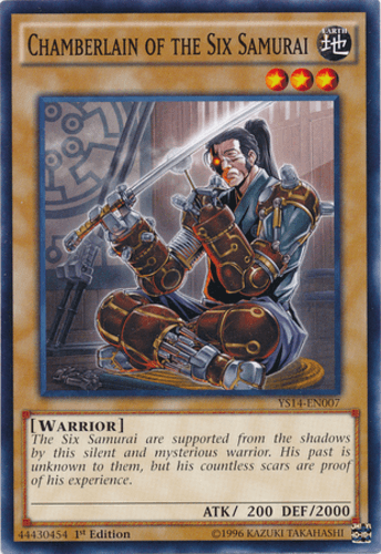 Chamberlain of the Six Samurai - YS14-EN007 Common 1st Edition