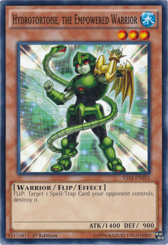 Hydrotortoise, the Empowered Warrior - YS14-EN015 Common 1st Edition
