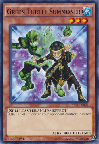 Green Turtle Summoner - YS14-EN020 Common 1st Edition