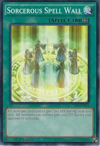 Sorcerous Spell Wall - YS14-EN021 Common 1st Edition
