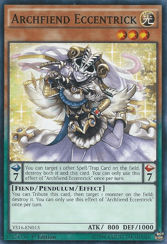 Archfiend Eccentrick - YS16-EN015 Common 1st Edition