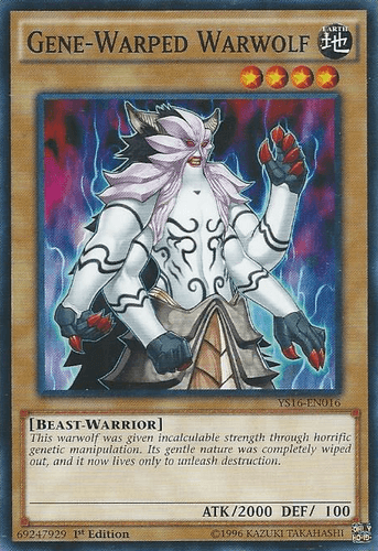Gene-Warped Warwolf - YS16-EN016 Common 1st Edition