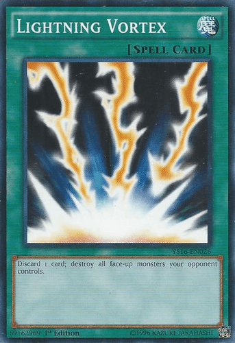 Lightning Vortex - YS16-EN026 Common 1st Edition