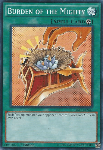 Burden of the Mighty - YS16-EN029 Common 1st Edition