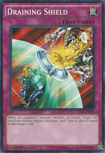 Draining Shield - YS16-EN036 Common 1st Edition