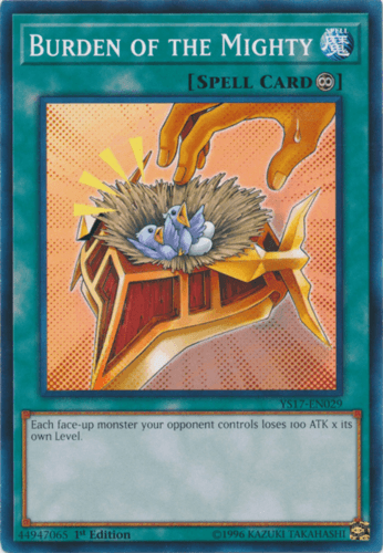 Burden of the Mighty - YS17-EN029 Common 1st Edition