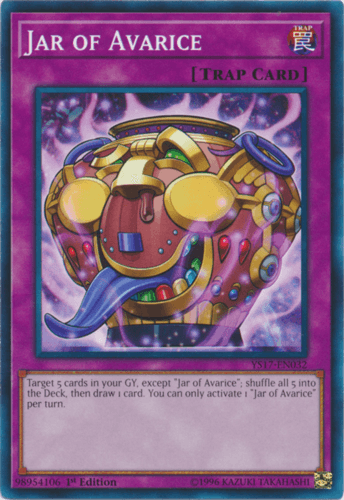 Jar of Avarice - YS17-EN032 Common 1st Edition
