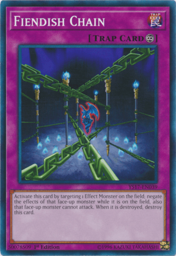 Fiendish Chain - YS17-EN039 Common 1st Edition