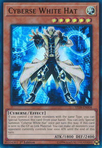 Cyberse White Hat - YS18-EN004 Ultra Rare 1st Edition