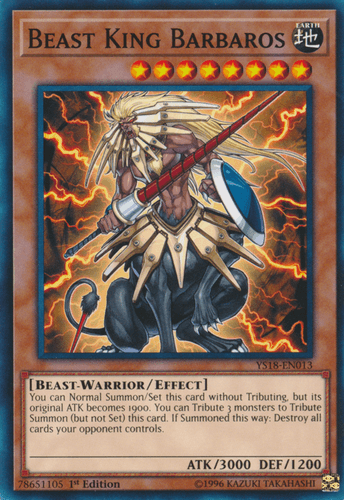 Beast King Barbaros - YS18-EN013 Common 1st Edition