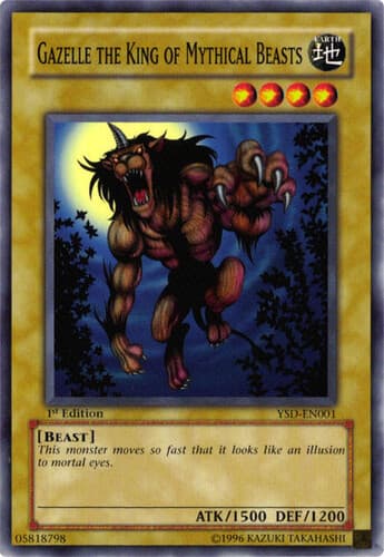 Gazelle the King of Mythical Beasts - YSD-EN001 Common 1st Edition