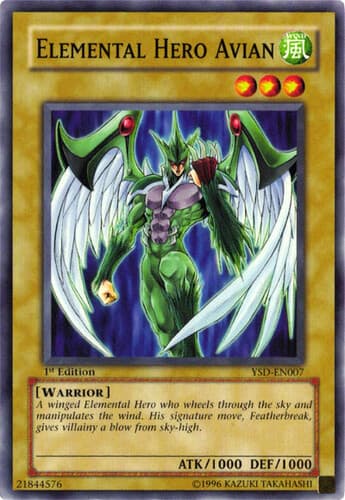 Elemental HERO Avian - YSD-EN007 Common Unlimited