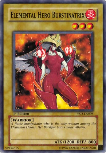 Elemental HERO Burstinatrix - YSD-EN008 Common 1st Edition