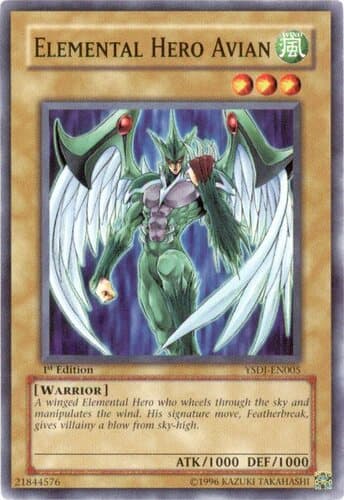 Elemental HERO Avian - YSDJ-EN005 Common 1st Edition