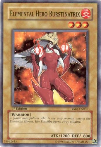 Elemental HERO Burstinatrix - YSDJ-EN006 Common Unlimited