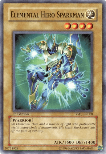 Elemental HERO Sparkman - YSDJ-EN008 Common 1st Edition