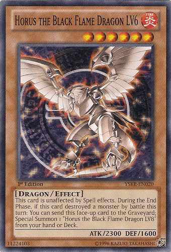 Horus the Black Flame Dragon LV4 - YSKR-EN019 Common Unlimited