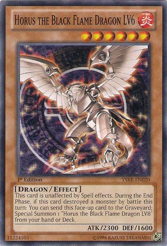 Horus the Black Flame Dragon LV6 - YSKR-EN020 Common Unlimited