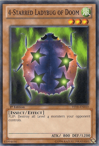 4-Starred Ladybug of Doom - YSYR-EN010 Common 1st Edition