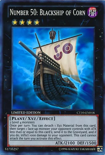 Number 50: Blackship of Corn - YZ02-EN001 Ultra Rare Limited Edition