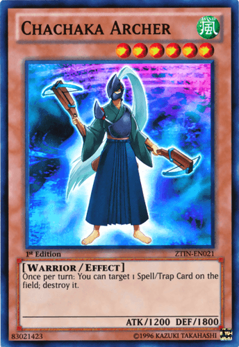 Chachaka Archer - ZTIN-EN021 Super Rare 1st Edition
