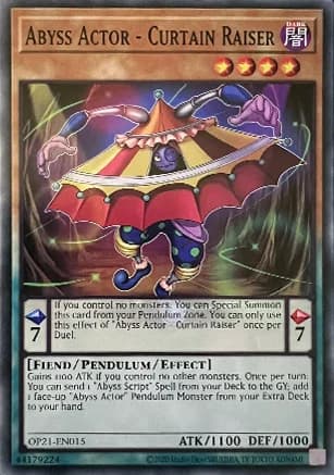 Abyss Actor - Curtain Raiser - OP21-EN015 Common Unlimited