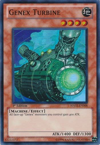 Genex Turbine - HA02-EN008 Super Rare 1st Edition