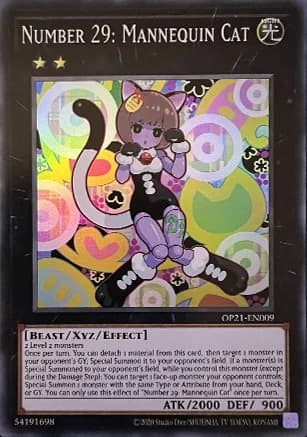 Number 29: Mannequin Cat - OP21-EN009 Super Rare Unlimited