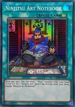 Ninjitsu Art Notebook - OP20-EN011 Super Rare Unlimited