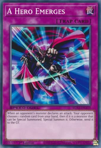 A Hero Emerges - DT02-EN048 Duel Terminal Normal Parallel Rare Limited Edition