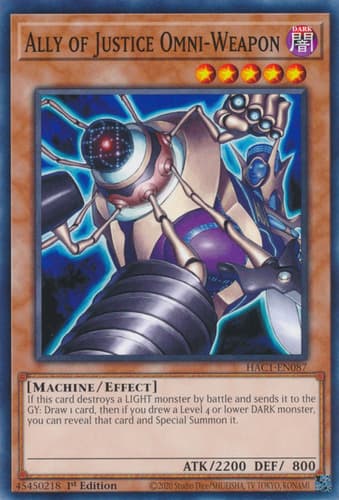 Ally of Justice Omni-Weapon - DT03-EN078 Duel Terminal Super Parallel Rare Limited Edition