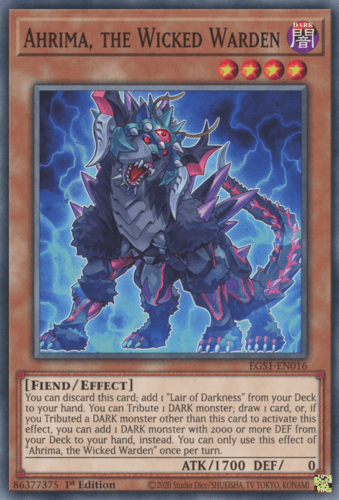 Ahrima, the Wicked Warden - EGS1-EN016 Common Unlimited