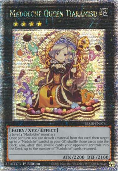 Madolche Queen Tiaramisu - BLMR-EN076 Quarter Century Secret Rare 1st Edition