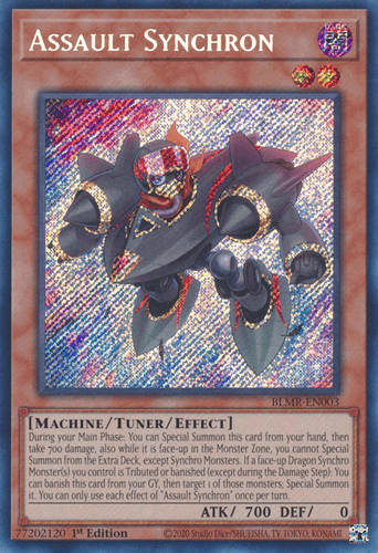 Assault Synchron - BLMR-EN003 Quarter Century Secret Rare 1st Edition