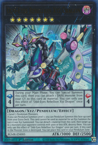 Odd-Eyes Rebellion Xyz Dragon - BLMR-EN005 Ultra Rare 1st Edition