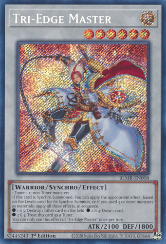 Tri-Edge Master - BLMR-EN008 Quarter Century Secret Rare 1st Edition