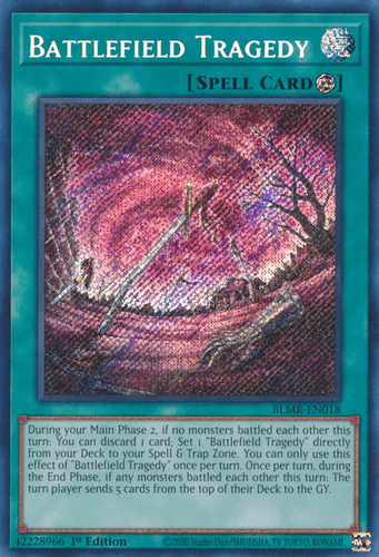 Battlefield Tragedy - BLMR-EN018 Secret Rare 1st Edition