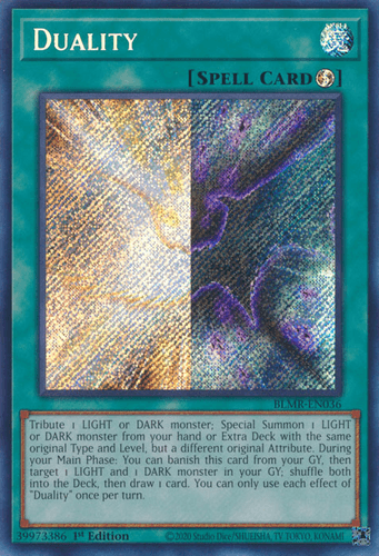Duality - BLMR-EN036 Secret Rare 1st Edition