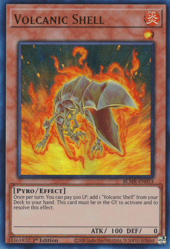 Volcanic Shell - BLMR-EN053 Quarter Century Secret Rare 1st Edition